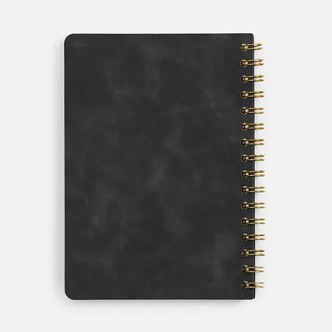 Ежедневник Spiral, недатированный, черный