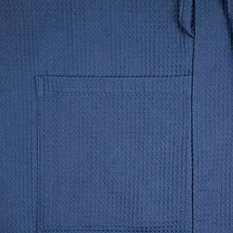 Халат вафельный Kimono, темно-синий