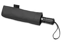 Зонт складной Ontario, автоматический, 3 сложения, с чехлом, черный (Р)