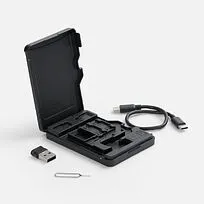 Футляр для карт памяти и SIM-карт Multitask, черный