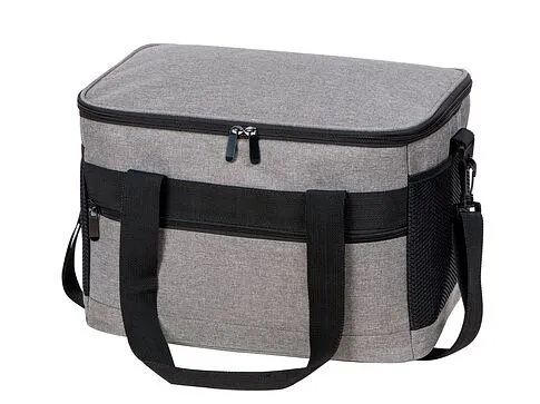 Подарочный набор с пледом и колонкой в сумке - холодильнике  Musical trek, синий