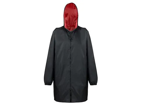 Дождевик Bi-color унисекс, красный/черный