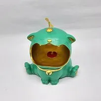 Статуэтка хранитель Кот большой, изумруд