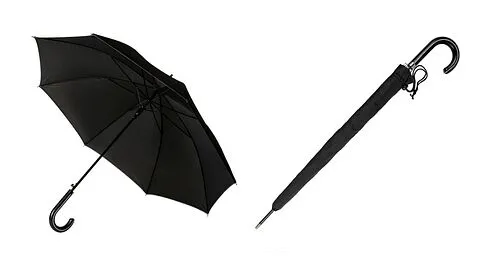 Зонт-трость, OR7436, черный Зонт-трость, OR7436, черный