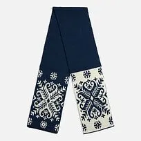 Шарф Wintertude M, синий с белым