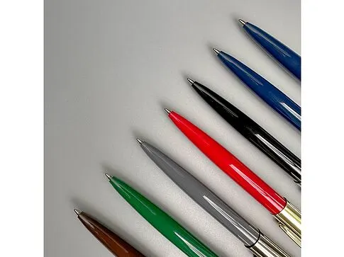 Ручка металлическая шариковая Napoli, синий/розовое золото