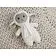Мягкая игрушка Beastie Toys, овечка с белым шарфом
