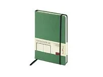 Ежедневник А5 недатированный Megapolis Velvet, зеленый (Р)
