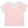 Футболка детская с коротким рукавом Baby Prime, розовая с молочно-белым