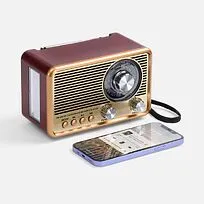 Bluetooth-колонка с радио Listenberg, коричневая