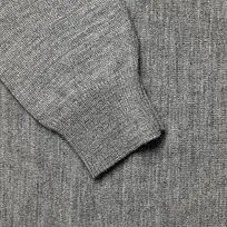 Джемпер Stitch с контрастной отделкой, серый с бордовым