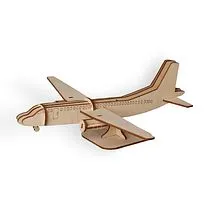 Деревянный 3d пазл Самолет