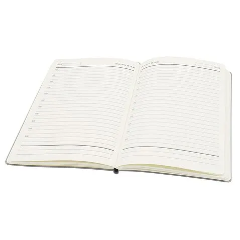 Ежедневник A5 недатированный Equator в мягком переплёте, серый с серебристым