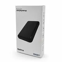 Внешний аккумулятор Optima, 10000 Mah, черный