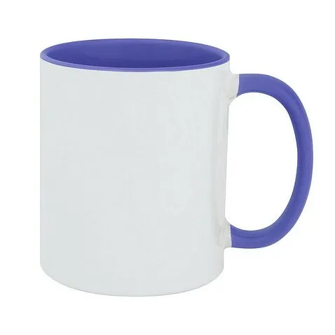 Кружка керамическая PROMO PLUS сублимационная 330 мл, белый, синий Кружка керамическая PROMO PLUS сублимационная 330 мл, белый, синий