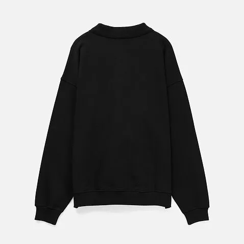 Свитшот оверсайз унисекс S6, черный