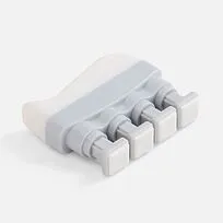 Эспандер кистевой FingerTap, серый с белым