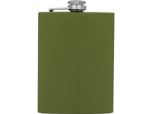 Фляжка 240 мл Remarque soft touch, 201 сталь, зеленый милитари (Р)