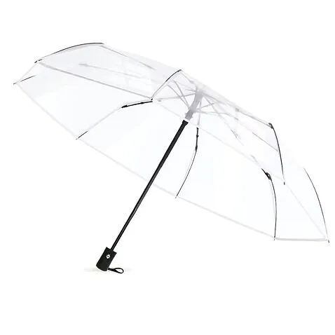 Автоматический противоштормовой зонт Transparent, прозрачный