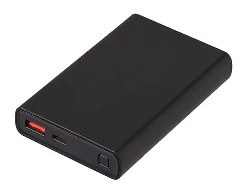 Внешний аккумулятор с быстрой зарядкой QC/PD Компо, 10000 мАч, черный