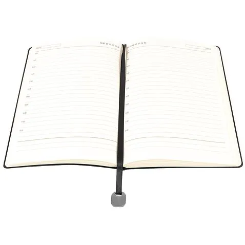 Ежедневник A5 недатированный Farfalla в мягком переплёте, черный