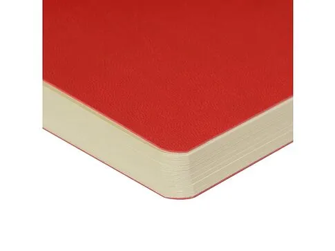 Скетчбук Sketch & Art в мягком переплете 145х145 мм, 100 л. бежевой бумаги 100 гр., красный