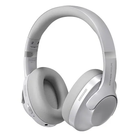 Беспроводные накладные наушники Stereo Ultra ANC, BT 5.4, ANC/ENC, 500мАч, серебристый, Deppa