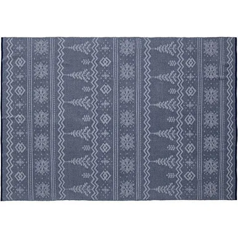 Плед Elnik, синий с молочно-белым