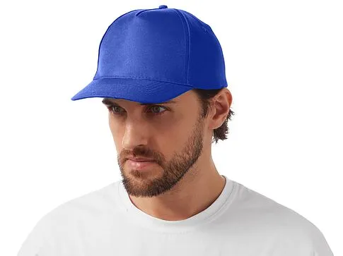 Бейсболка Poly 5-ти панельная 120 гр, кл.синий