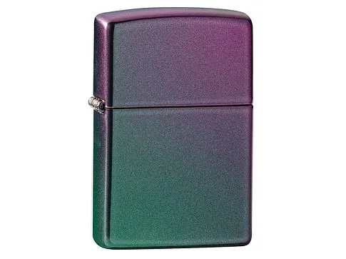 Зажигалка ZIPPO Classic с покрытием Iridescent, латунь/сталь, фиолетовая, матовая, 38x13x57 мм
