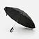 Зонт обратного сложения inLoop с ручкой-карабином, черный