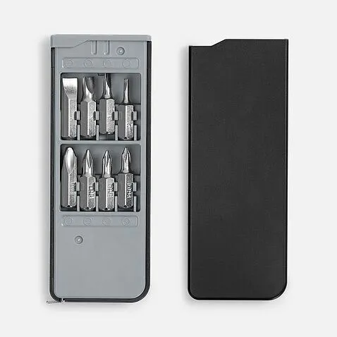 Рулетка с набором бит Merkki, черная