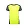 Спортивная футболка Zolder женская, неоновый желтый/меланжевый черный