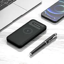Внешний аккумулятор Odyssey, 10000 mAh с беспроводной зарядкой, черный
