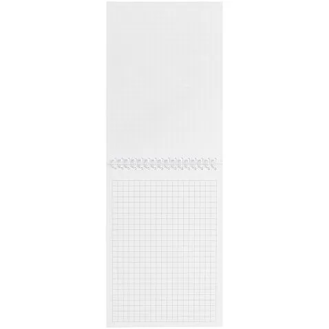 Блокнот Issa в клетку, белый