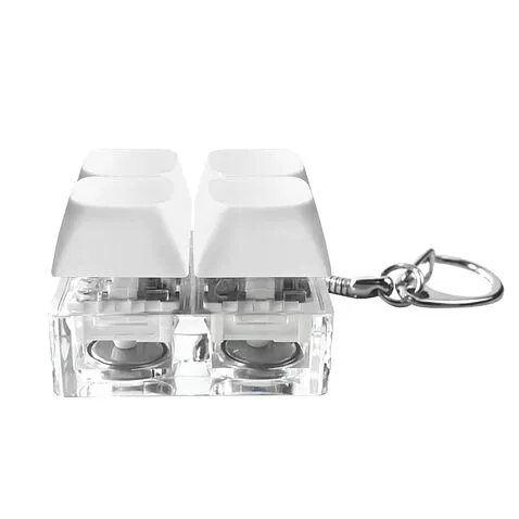 Брелок Press Anti Stress с LED подсветкой, белый