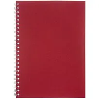 Блокнот Salvador в клетку, красный