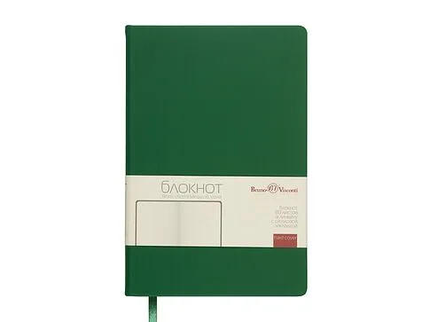Блокнот А5 Megapolis Velvet, зеленый