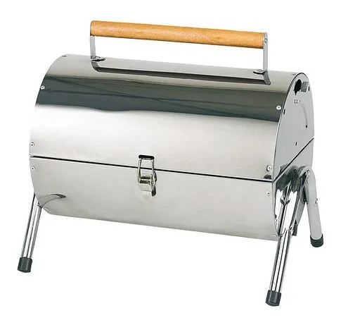 Складной гриль со щипцами, серебристый Складной гриль со щипцами, серебристый