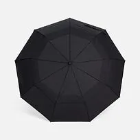 Складной зонт Dome Double с двойным куполом, черный