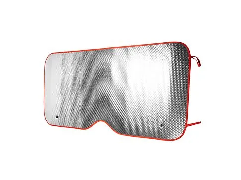 Автомобильный солнцезащитный козырек KINI, серебристый/красный