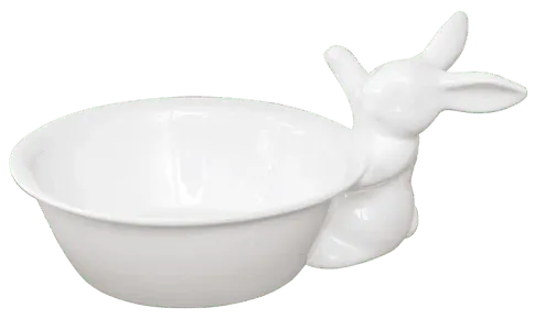 Мисочка с кроликом, 500 мл, Белый