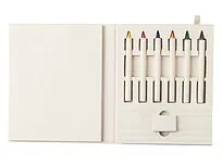 Набор цветных карандашей и листочков для рисования из молочной бумаги Artify, молочный