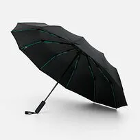 Зонт складной с УФ-защитой Ribstar, черный