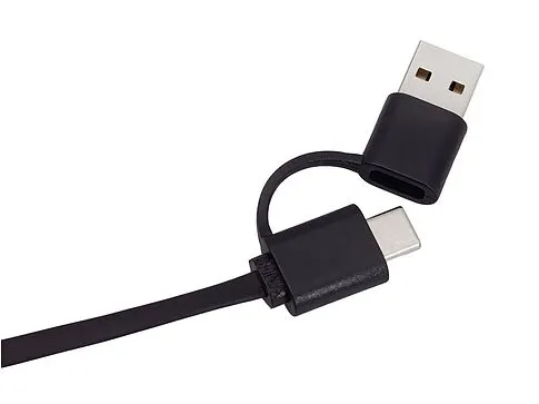 Универсальный кабель с ретрактором 3-в-1 Retrax, черный