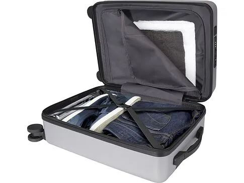 Rover Pro 20-дюймовый чемодан на колесах из материалов, переработанных согласно стандарту GRS, объемом 40 л - Серебряный