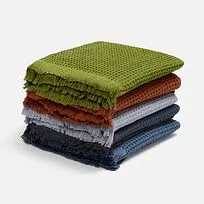 Плед вафельный Elenglect, светло-серый