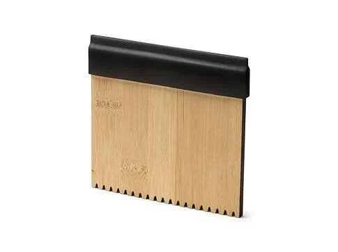 Скребок для льда NOSOK из бамбука, бежевый/черный