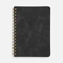 Ежедневник Spiral, недатированный, черный