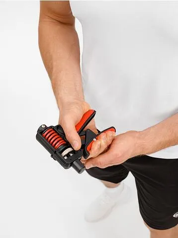 Эспандер кистевой пружинный Motive Power, черный с красным